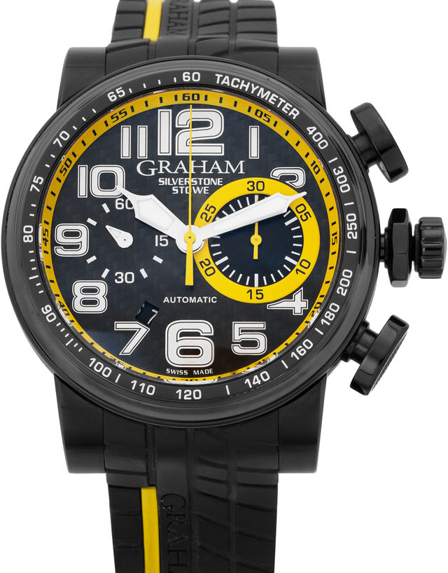Graham Silverstone Stowe Racing 2bldc.b28a  Arabic Numerals  2012  Good  Case Material Steel  Bracelet Material: Rubber