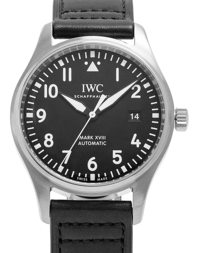 Iwc Pilots Mark Xviii Iw327001  Arabic Numerals  2020  Very Good  Case Material Steel  Bracelet Material: Leather