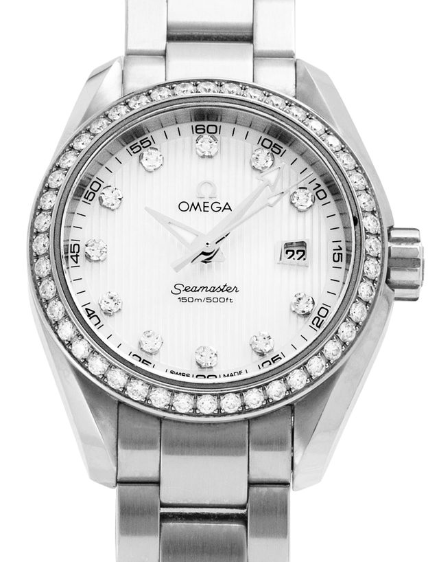 Omega Seamaster Aqua Terra 150 M Ladies 231.15.30.61.55.001  Baton  2010  Good  Case Material Steel  Bracelet Material: Steel