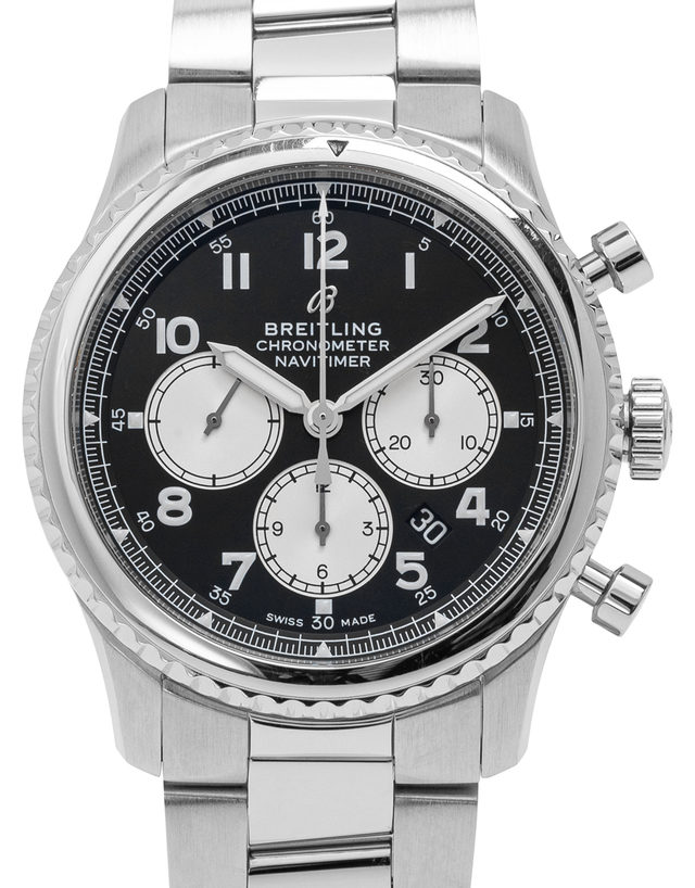 Breitling  Navitimer 8 B01 Chronograph 43 Ab0117131b1a1  Arabic Numerals  2021  Very Good  Case Material Steel  Bracelet Material: Steel
