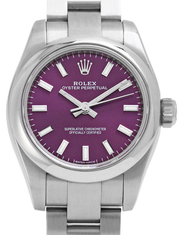 Rolex Lady Oyster Perpetual 176200  Baton  2015  Used  Case Material Steel  Bracelet Material: Steel