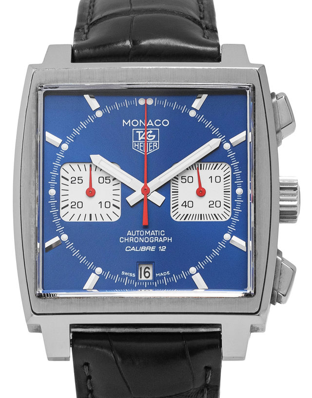 Tag Heuer Monaco Caw2111.fc6183  Baton  2016  Very Good  Case Material Steel  Bracelet Material: Leather