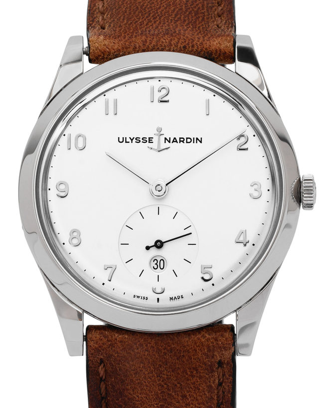 Ulysse Nardin Classico 3203-900  Arabic Numerals  2020  Very Good  Case Material Steel  Bracelet Material: Leather