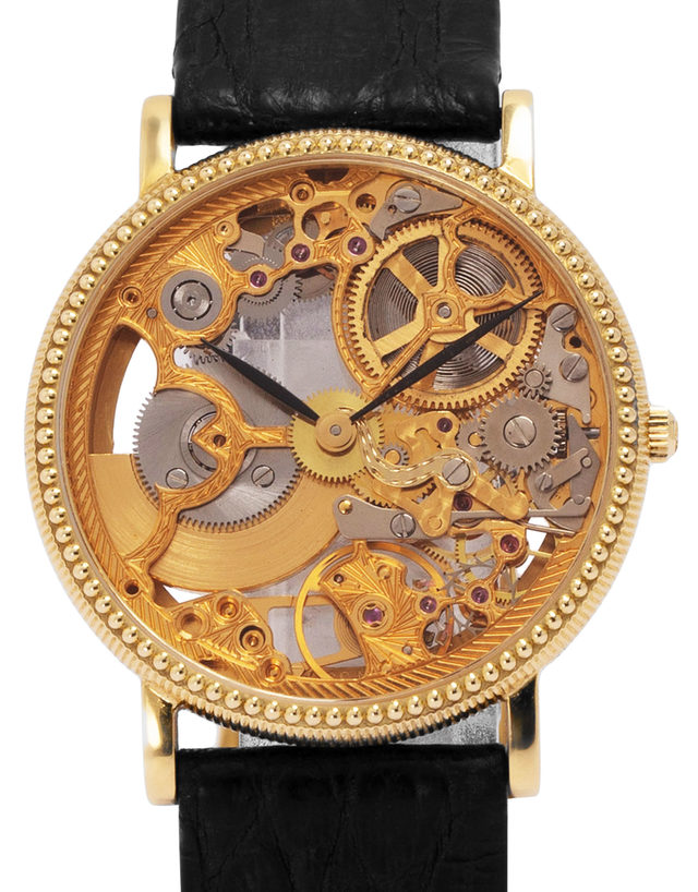 Universal Geneve Golden Classic 151.11.662  Transparent  1990  Good  Case Material Yellow Gold  Bracelet Material: Leather