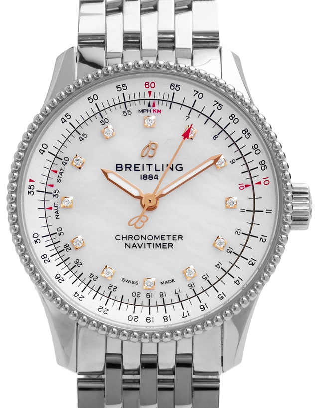 Breitling Navitimer Automatic 35 A17395211a1a1  Diamonds  2021  Very Good  Case Material Steel  Bracelet Material: Steel