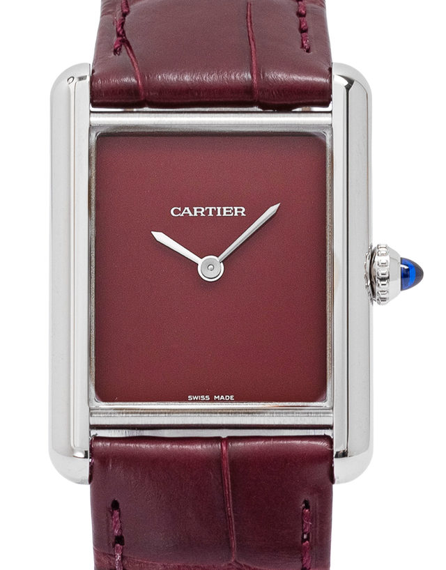 Cartier Tank Must 	Wsta0054  Plain  2022  Unworn  Case Material Steel  Bracelet Material: Leather