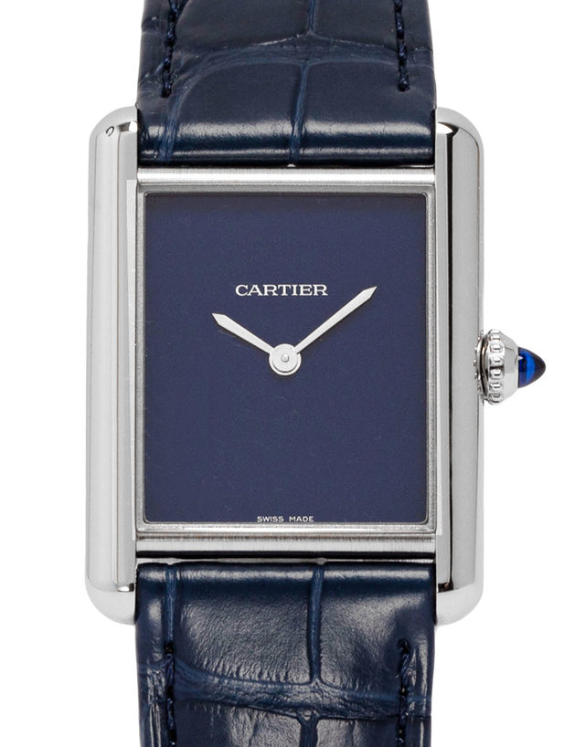 Cartier Tank Must Wsta0055  Plain  2022  Unworn  Case Material Steel  Bracelet Material: Leather