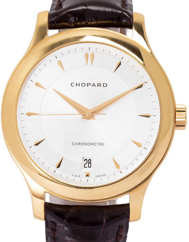 Chopard Luc 161907-0001  Baton  2006  Very Good  Case Material Yellow Gold  Bracelet Material: Leather