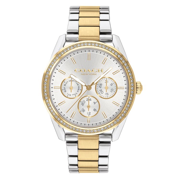 Coach Preston Ladies Two Tone Bracelet Watch