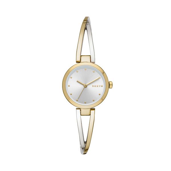 Dkny Crosswalk Ladies Two Tone Bracelet Watch