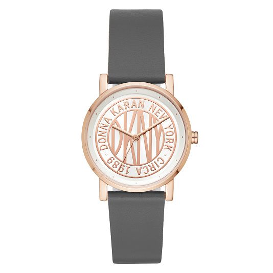 Dkny Ladies Rose Gold Tone Strap Watch