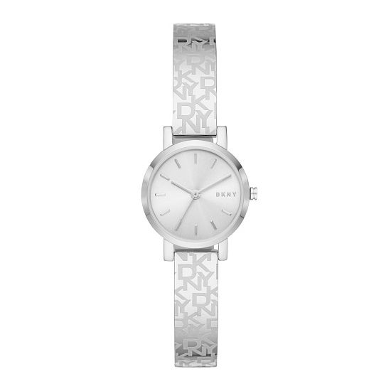 Dkny Soho Ladies Logo Stainless Steel Bangle Bracelet Watch