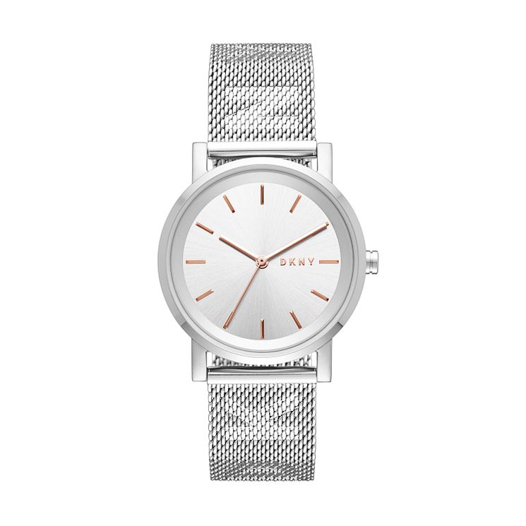 Dkny Soho Ladies Stainless Steel Mesh Bracelet Watch