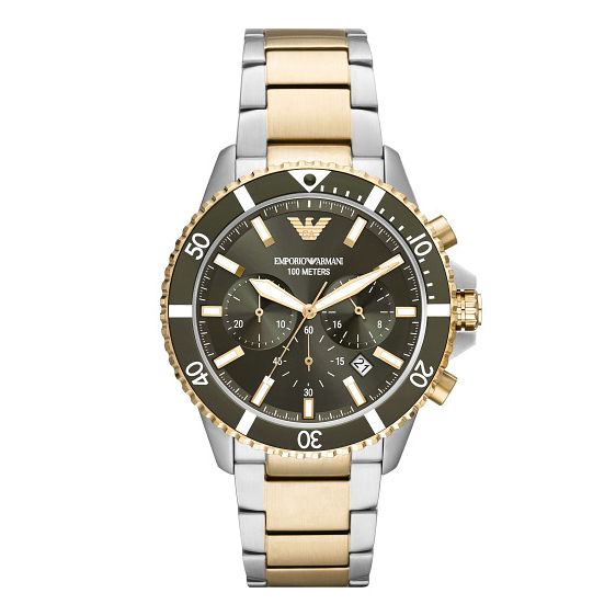 Emporio Armamni Mens Two Tone Bracelet Watch