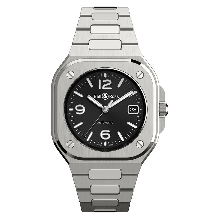 BellandRoss Br05 Mens Stainless Steel Bracelet Watch