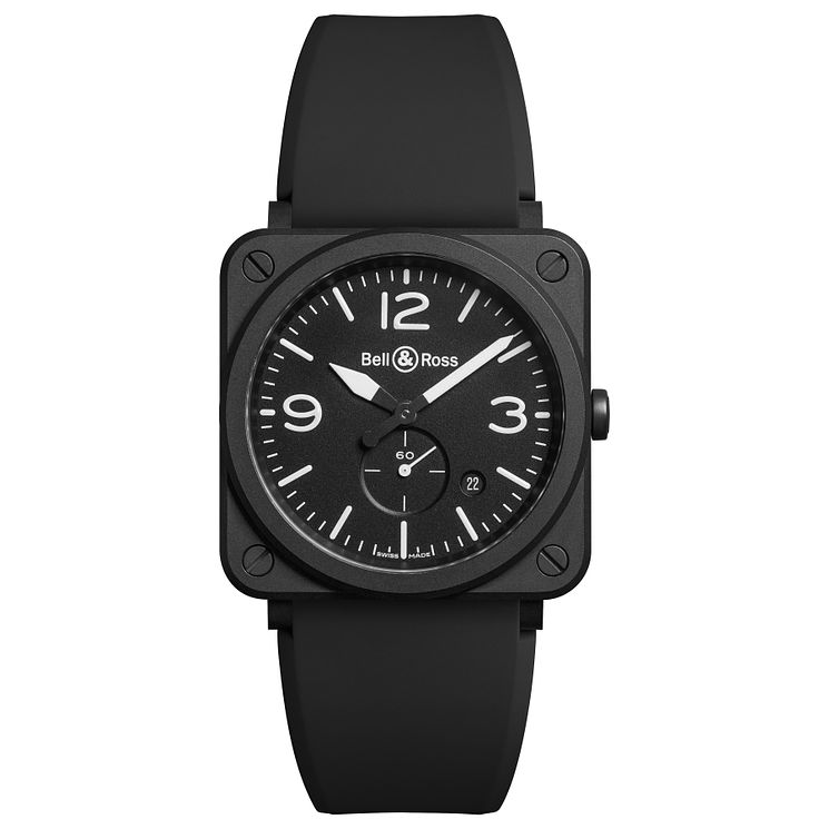 BellandRoss Brs Mens Ion-plated Black Strap Watch