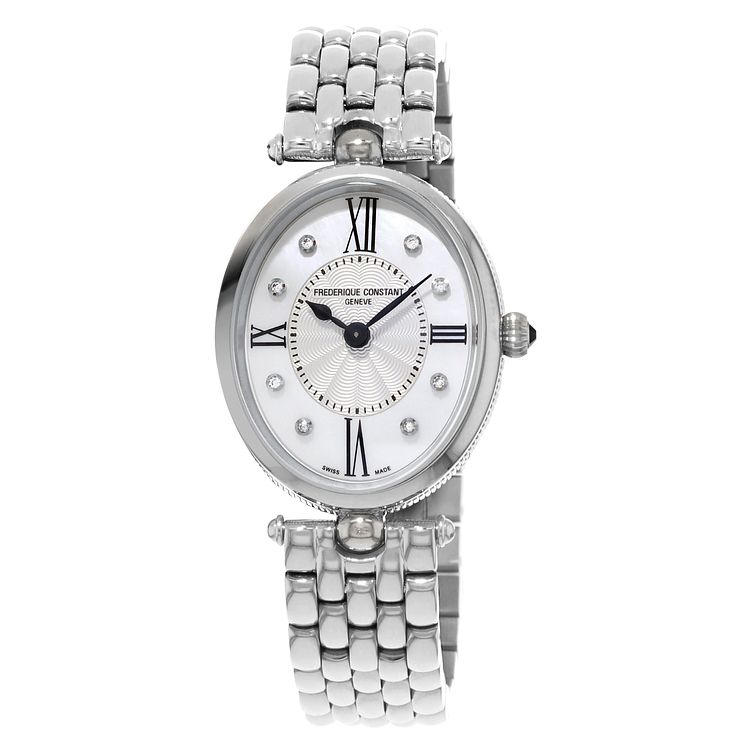 Frederique Constant Art Deco Stainless Steel Bracelet Watch