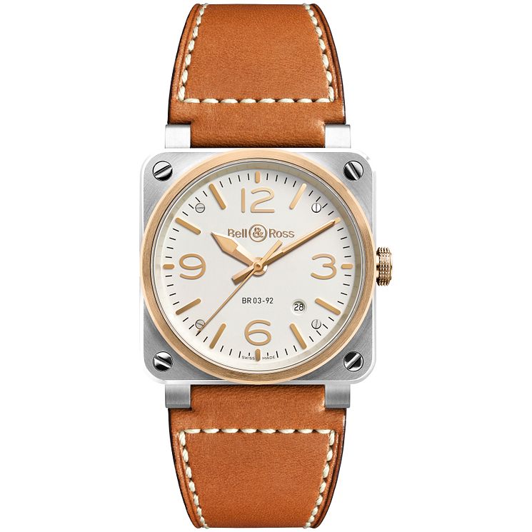 BellandRoss Mens Two Colour Strap Watch