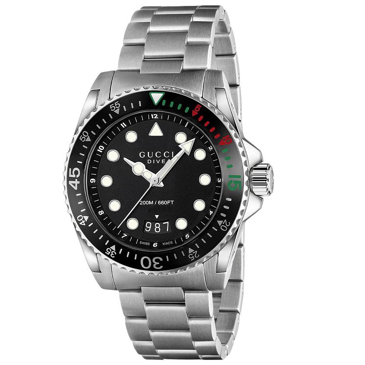 Gucci Dive Stainless Steel Bracelet Watch