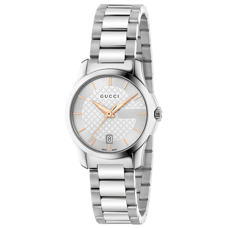 Gucci G-timeless Stainless Steel Bracelet Watch