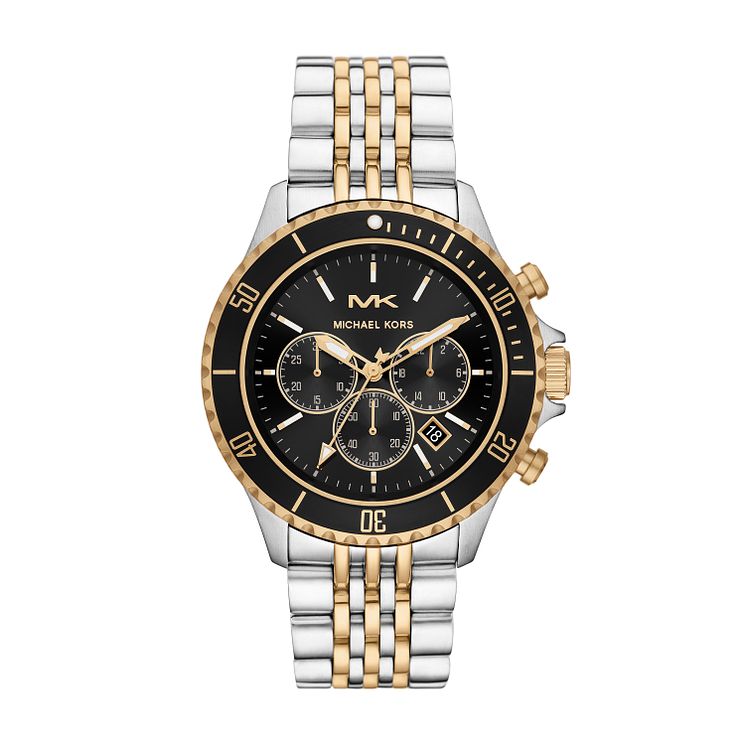 Michael Kors Bayville Mens Two Tone Bracelet Watch