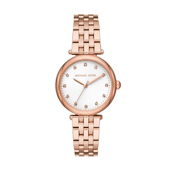 Michael Kors Diamond Darci Rose Gold Tone Bracelet Watch