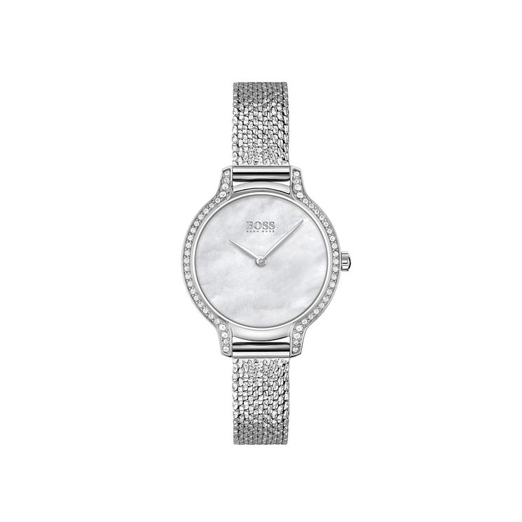 Boss Gala Crystal Ladies Stainless Steel Bracelet Watch