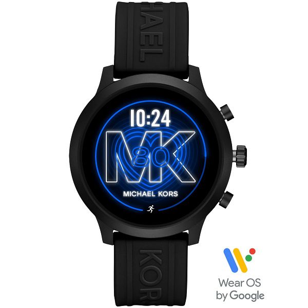 Michael Kors Mkgo Gen 4 Black Silicone Strap Smartwatch