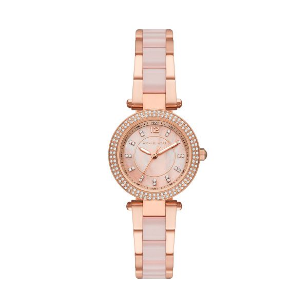 Michael Kors Parker Ladies Rose Gold Tone Bracelet Watch