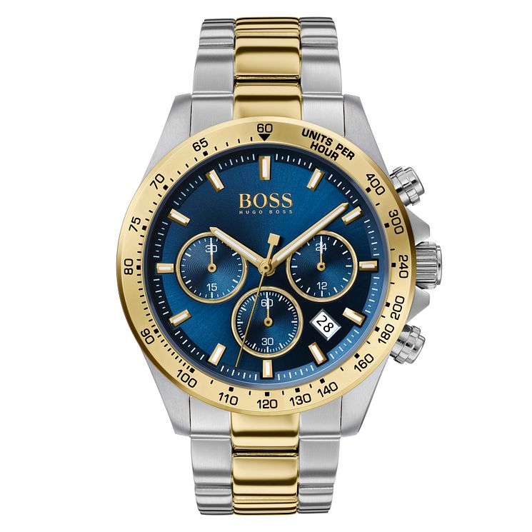 Boss Hero Mens Two Tone Bracelet Watch