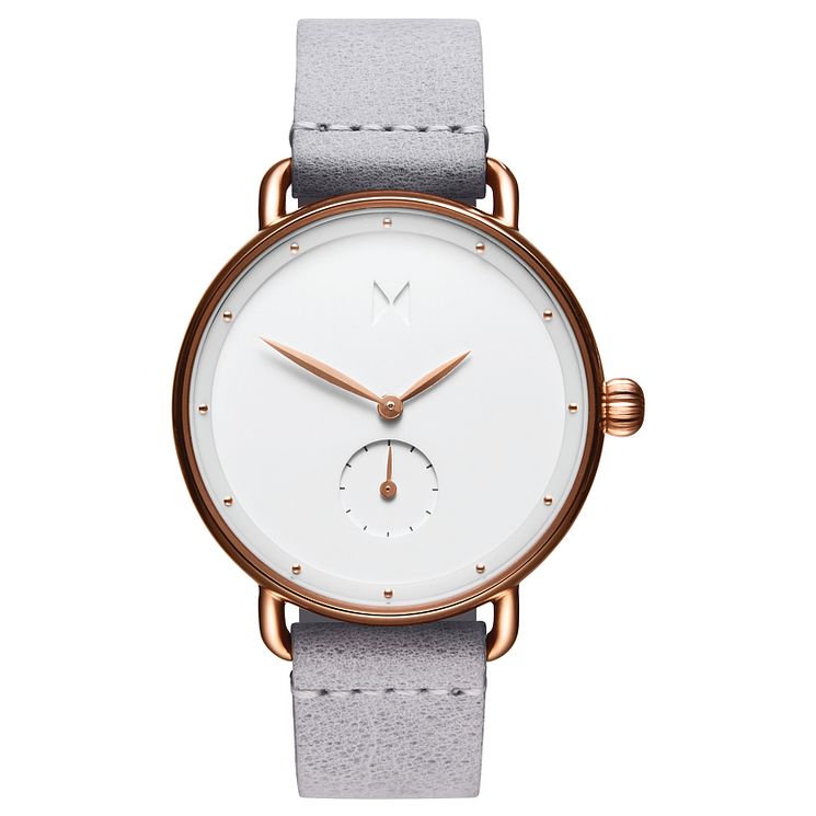 Mvmt Bloom Ladies Grey Leather Strap Watch