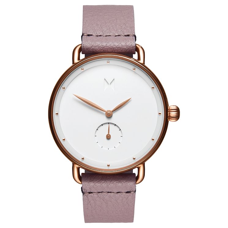 Mvmt Bloom Ladies Pink Leather Strap Watch