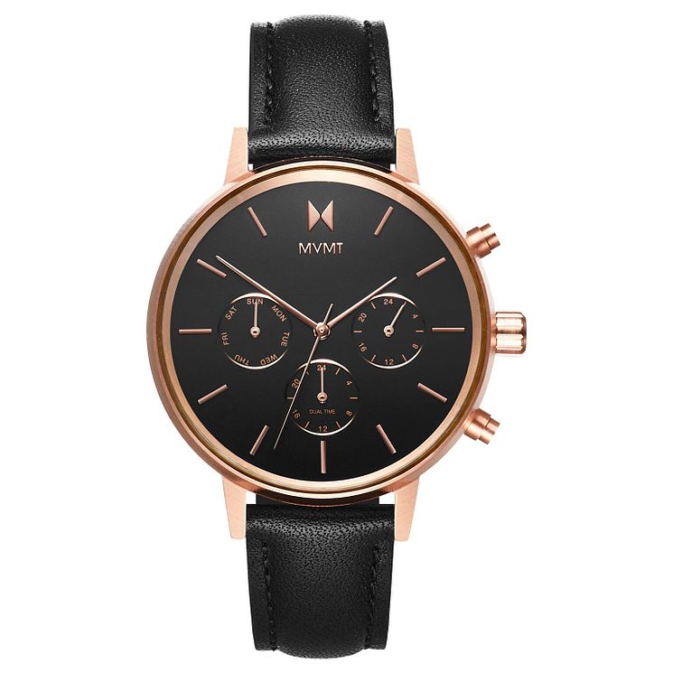 Mvmt Nova Ladies Black Leather Strap Watch