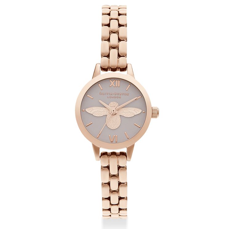 Olivia Burton 3d Bee Ladies Rose Gold Tone Bracelet Watch