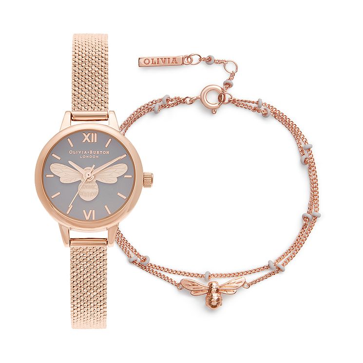 Olivia Burton Lucky Bee WatchandBracelet Gift Set