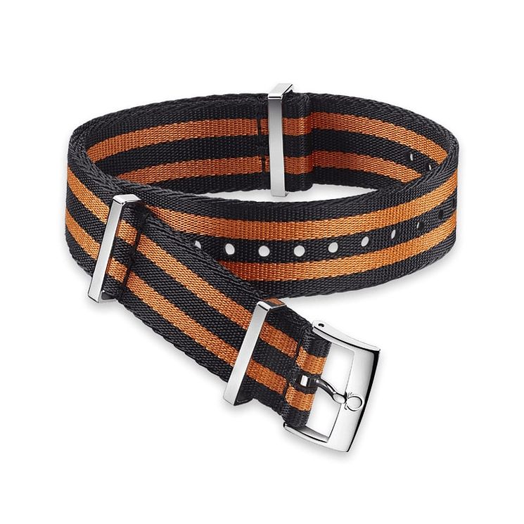 Omega Black And Orange Nato Strap 20mm