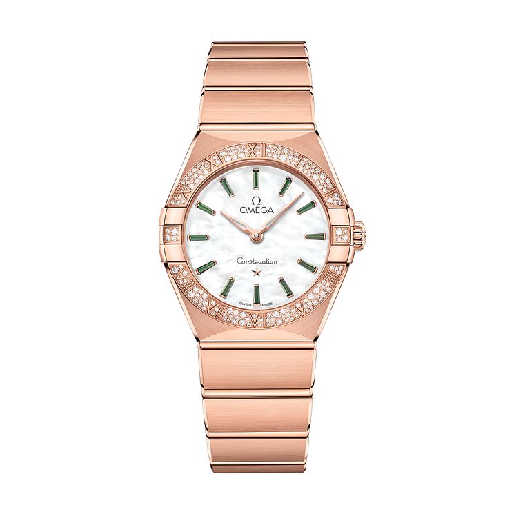 Omega Constellation Manhattan 18ct Rose Gold Bracelet Watch