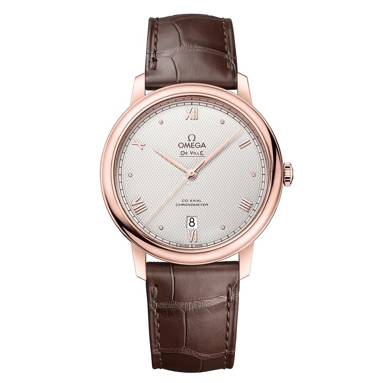 Omega De Ville 25th Anniversary Brown Leather Strap Watch