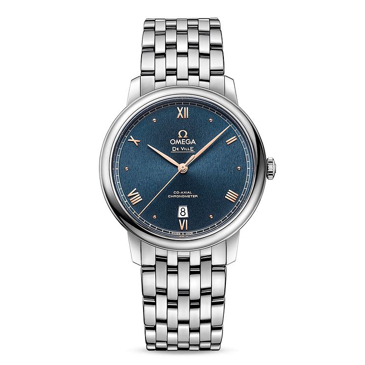 Omega De Ville Prestige Mens Stainless Steel Bracelet Watch