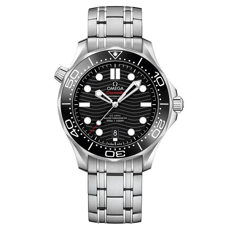Omega Mens Seamaster 300 Diver Stainless Steel Bracelet Watch