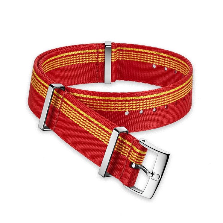 Omega Red And Orange Nato Strap 19.5mm