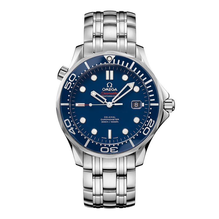 Omega Seamaster Diver 300m Mens Blue Dial Bracelet Watch?