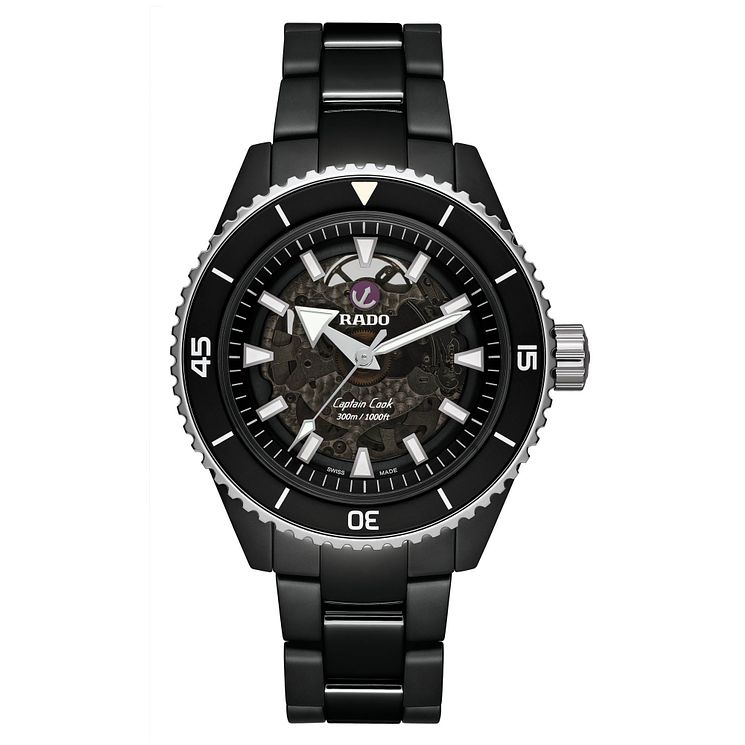 Rado Captain Cook High-tech Ceramic Black Bracelet Watch