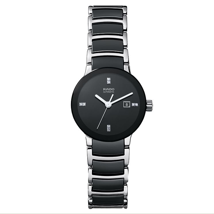 Rado Centrix Ladies Black Ceramic Bracelet Watch