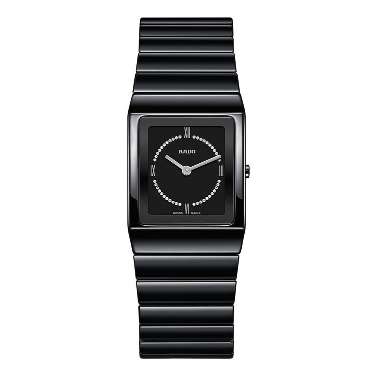 Rado Ceramica Ladies Ceramic Black Bracelet Watch