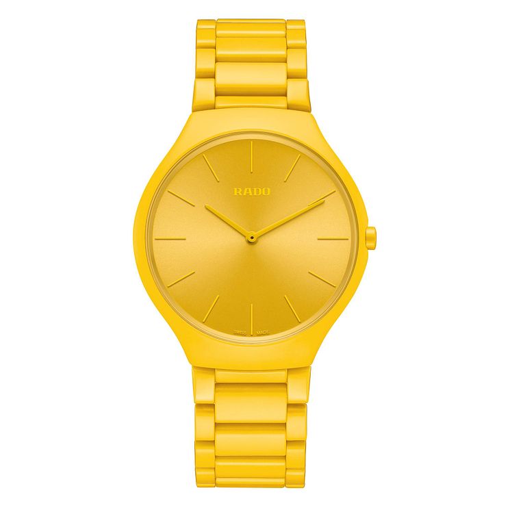 Rado True Thinline Les Couleurs Le Corbusier Yellow Watch