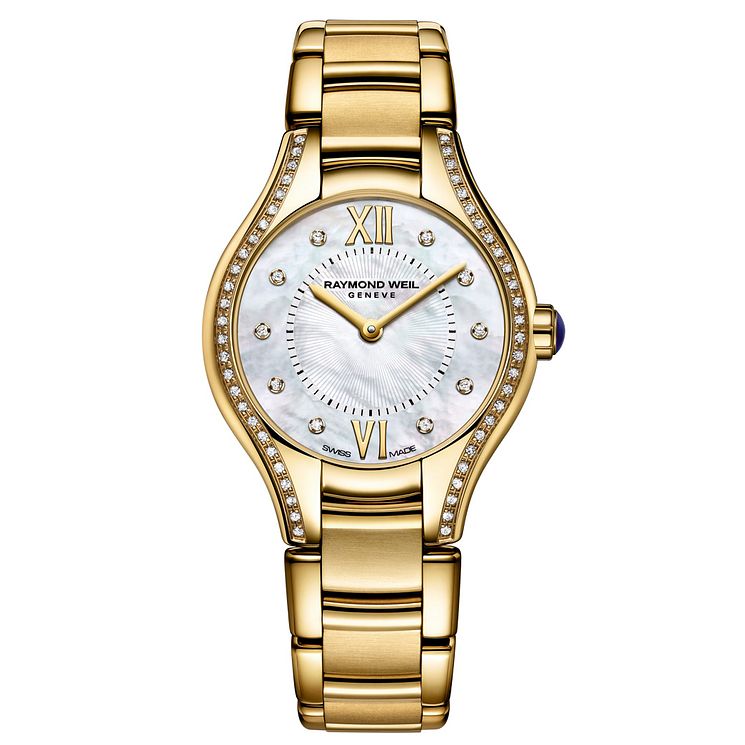 Raymond Weil Noemia Ladies Diamond Gold Tone Bracelet Watch