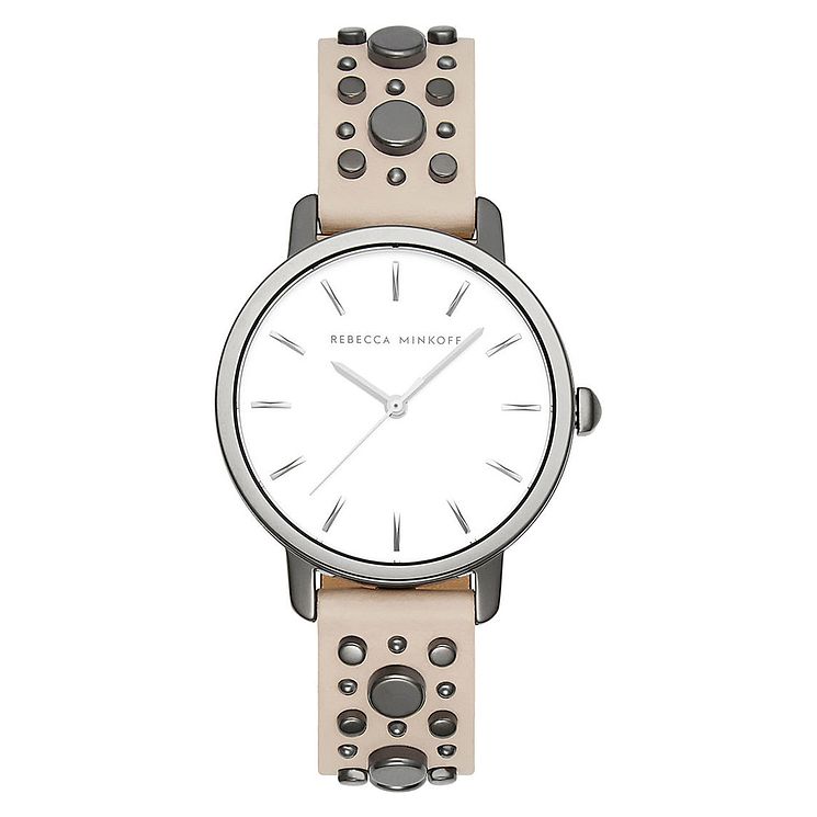 Rebecca Minkoff Ladies Cream Strap Watch