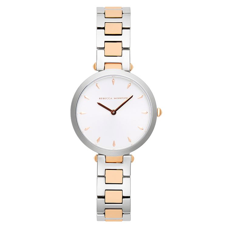 Rebecca Minkoff Two-tone T-bar Bracelet Watch