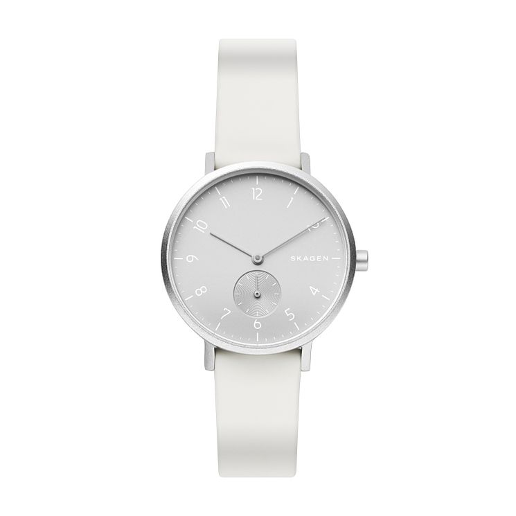 Skagen Aaren Kulor Ladies White Silicone Strap Watch